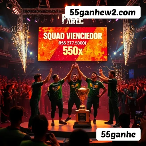 Aplicativo móvel 55ganhe para iOS e Android